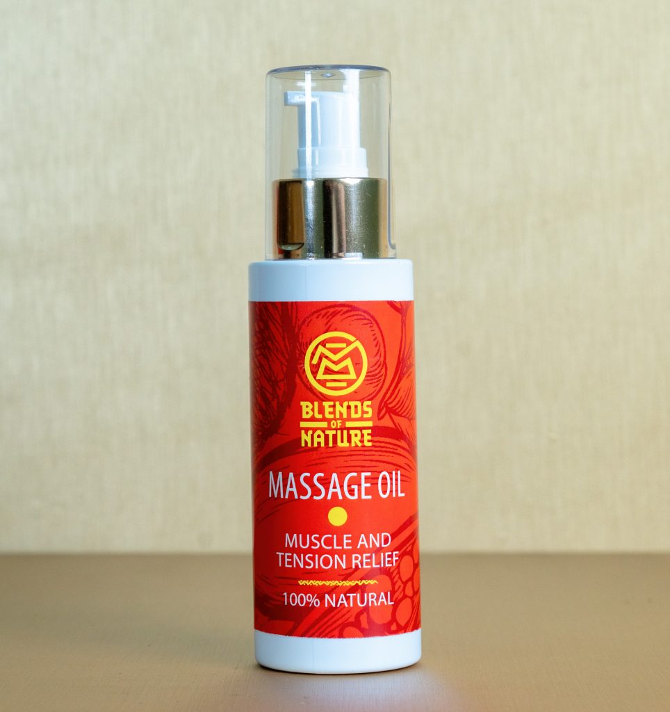 Muscle and Tension Relief Massage Oil Blends of Nature